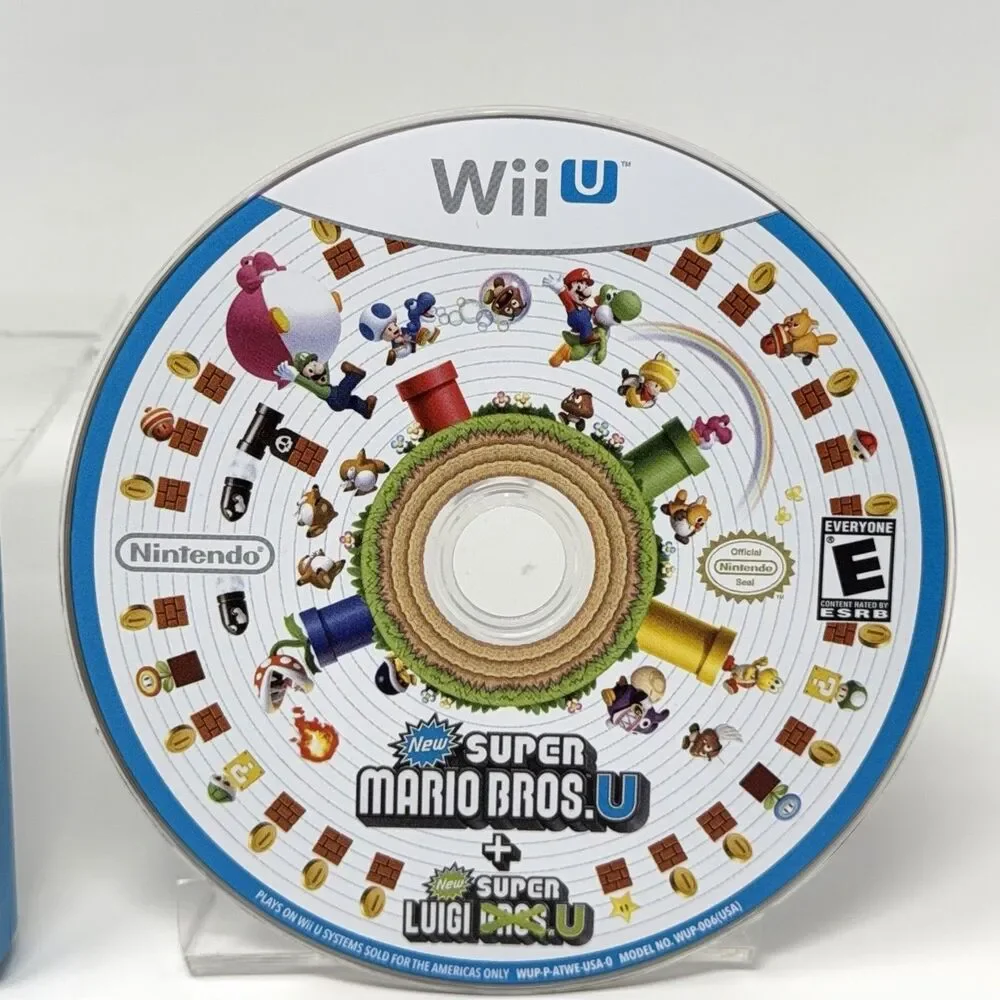 New Super Mario Bros U Super Luigi U Nintendo Wii U CIB Refurbished Tested
